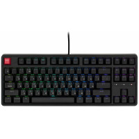 Клавіатура механічна Keychron C3 Pro V2 87Key, K pro Red, USB-A, QMK, Hot-swap, 8K, EN/UKR, RGB, чорний