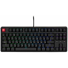 Клавіатура механічна Keychron C3 Pro V2 87Key, K pro Red, USB-A, QMK, Hot-swap, 8K, EN/UKR, RGB, чорний