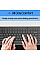 Клавіатура мембранна HP 150, 104key, USB-A, EN/RU, чорний