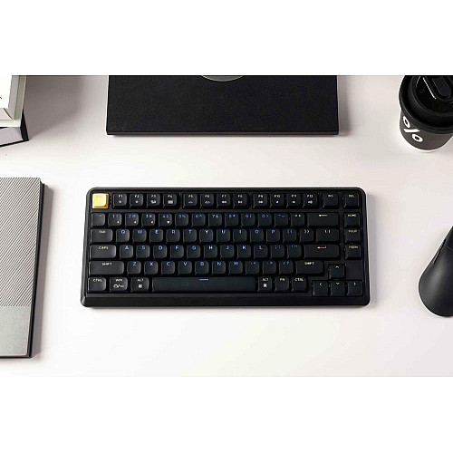 Клавиатура механическая Keychron J1 82Key, K pro Red, WL/BT/USB-A, QMK, Hot-swap, EN/UKR, RGB, черный