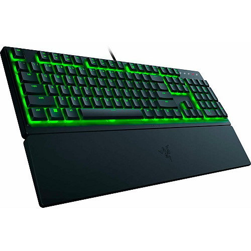 Клавиатура мембранная Razer Ornata V3 X 104key, USB-A, EN/UK, RGB, черный
