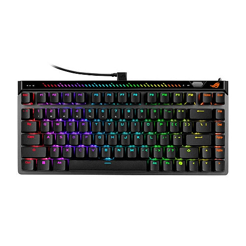 Клавиатура механическая ASUS ROG Falchion Ace 75 HE, 83key, HFX V2 Magnetic Switches, USB-A, EN, RGB, черный