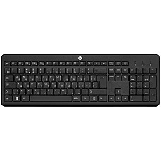 Клавіатура мембранна HP 230, 106key, WL, EN/UK, чорний