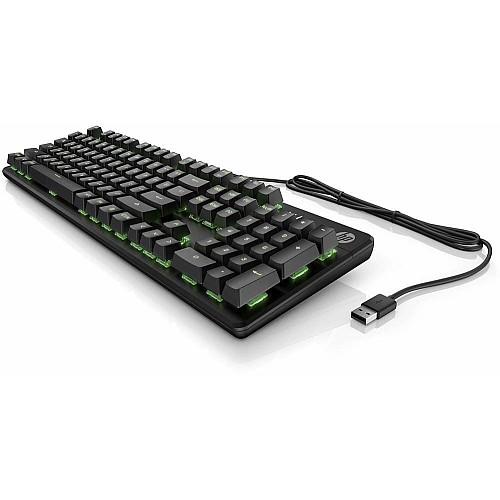 Клавиатура механическая HP Pavilion Gaming 550, 104key, Red Hybrid Switch, USB-A, EN/RU, RGB, черный