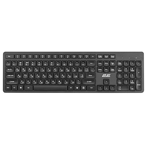 Комплект клавіатура та миша 2E MK420 WL, EN/UK/RU, чорний