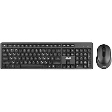Комплект клавіатура та миша 2E MK420 WL, EN/UK/RU, чорний
