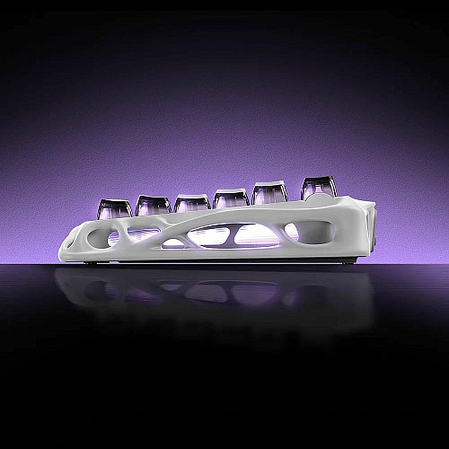 Клавиатура механическая GravaStar Mercury V75 80keys, Magnetic Jade Pro, 8K, USB-A, RGB, Mecha Gray