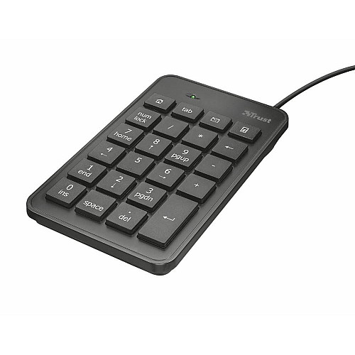 Клавіатура мембрана Trust Xalas USB-A Numeric Keypad 23Key, USB-A, чорний