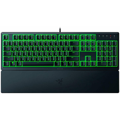 Клавиатура мембранная Razer Ornata V3 X 104key, USB-A, EN/UK, RGB, черный