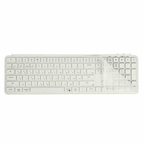 Клавіатура мембрана Keychron B6 Pro, USB/WL/BT, ivory white
