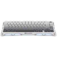 Клавіатура механічна GravaStar Mercury K1 80keys, GravaStar x Kailh Cheery Pink, EN, BT/WL/USB, білий