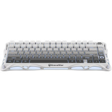 Клавіатура механічна GravaStar Mercury K1 80keys, GravaStar x Kailh Cheery Pink, EN, BT/WL/USB, білий