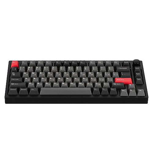 Клавиатура механическая Lemokey P1 Pro 84Key, Keychron Super Banana, WL/BT/USB-A, QMK/VIA, Hot-Swap, EN/UKR, RGB, Knob, Carbon Black