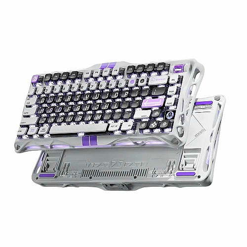 Клавиатура механическая GravaStar Mercury V75 80keys, Magnetic Jade Pro, 8K, USB-A, RGB, Mecha Gray