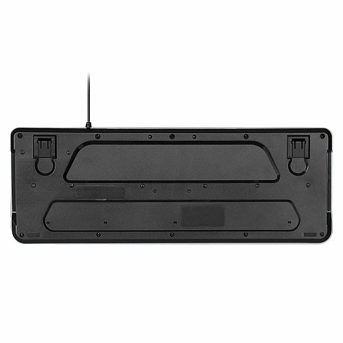 Клавиатура мембранная 2E KS120 104key, USB-A, EN/UK, White LED, черный
