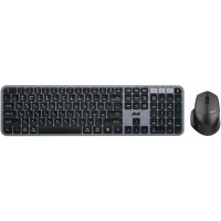 Комплект клавіатура та миша 2E MK440 WL/BT, EN/UK, сіро-чорний