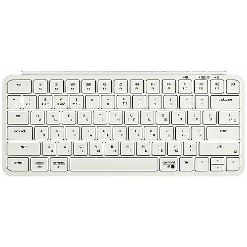 Клавіатура мембрана Keychron B1 Pro, USB/WL/BT, ivory white
