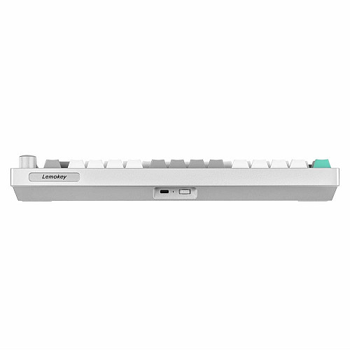 Клавиатура механическая Lemokey P1 Pro 84Key, Keychron Super Banana, WL/BT/USB-A, QMK/VIA, Hot-Swap, EN/UKR, RGB, Knob, Space Silver