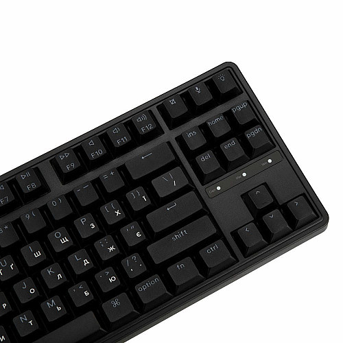 Клавиатура механическая Keychron C3 Pro V2 87Key, K pro Red, USB-A, QMK, Hot-swap, 8K, EN/UKR, RGB, черный