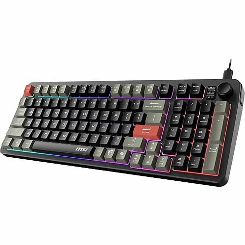 Клавиатура мембранная MSI FORGE GK110 UA 98key, USB-A, EN/UKR/RU, LED, черный