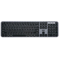 Клавіатура мембранна 2E KS240 110key, WL/BT, EN/UK, сіро-чорний