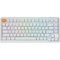 Клавиатура механическая Keychron J1 82Key, K pro Brown, WL/BT/USB-A, QMK, Hot-swap, EN/UKR, RGB, белый