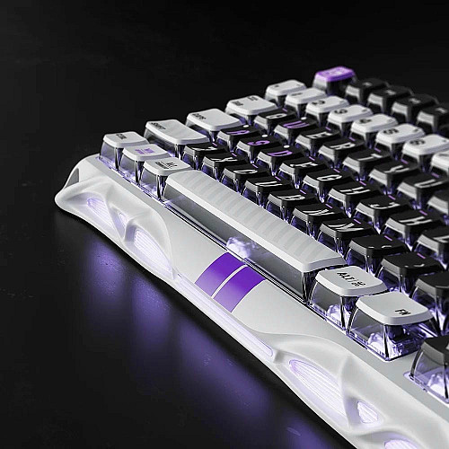 Клавиатура механическая GravaStar Mercury V75 80keys, Magnetic Jade Pro, 8K, USB-A, RGB, Mecha Gray
