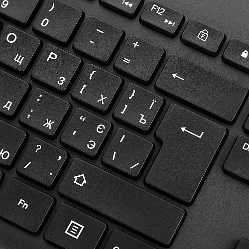 Клавиатура мембранная HP 230, 106key, WL, EN/UK, черный