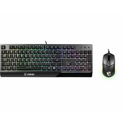 Комплект клавиатуры и мыши MSI Vigor GK30 COMBO UA USB, EN/UKR/RU, RGB, черный
