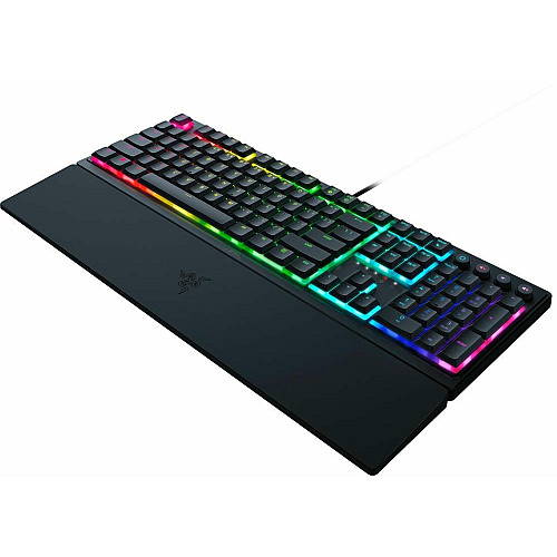 Клавиатура механическая Razer Ornata V3 104key, Mecha-Membrane Switch, USB-A, EN/UK, RGB, черный