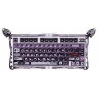 Клавіатура механічна GravaStar Mercury V75 Pro 80keys, Magnetic Jade Gaming, 8K, USB-A, RGB, Iron Purple
