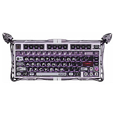 Клавіатура механічна GravaStar Mercury V75 Pro 80keys, Magnetic Jade Gaming, 8K, USB-A, RGB, Iron Purple