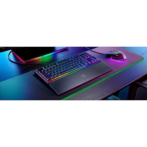 Клавиатура механическая Razer Ornata V3 TKL 84key, Mecha-Membrane Switch, USB-A, EN/UK, RGB, черный