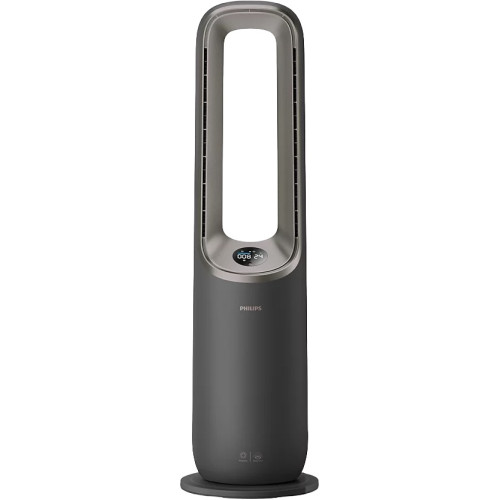 Кліматичний комплекс Philips Air Performer 9000, 48м2, 185м3/год, пулт ДУ, HEPA +вугільний фільтр + попередній, очистка, нагріз, зволоження повітря, сірий