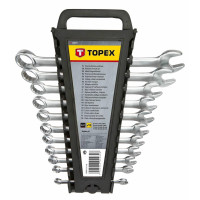 Ключі гайкові TOPEX, комбіновані, 6-22мм, CrV, набір 12шт