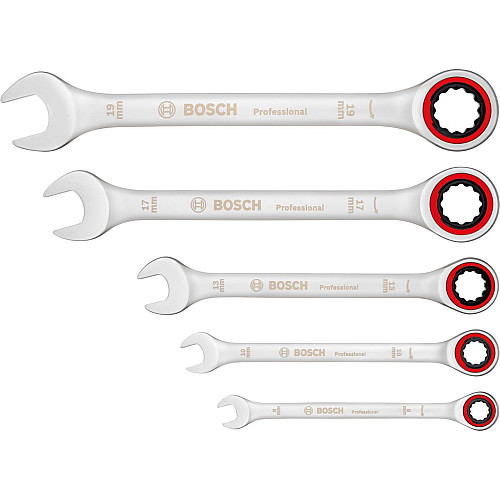 Ключі комбіновані Bosch Professional, 8,10,13,17,19мм, набір 5шт