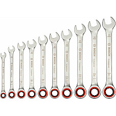Ключі комбіновані Bosch Professional, 6-19мм, набір 10шт