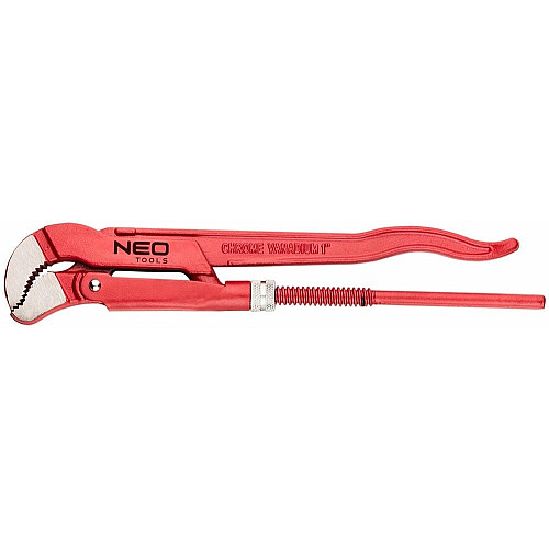 Ключ трубний Neo Tools, 45°, робочий діапазон 0-26мм, 330мм