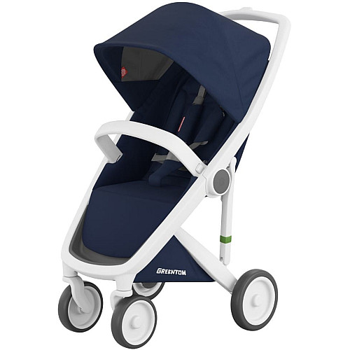 Прогулянкова коляска Greentom Classic Blue-White