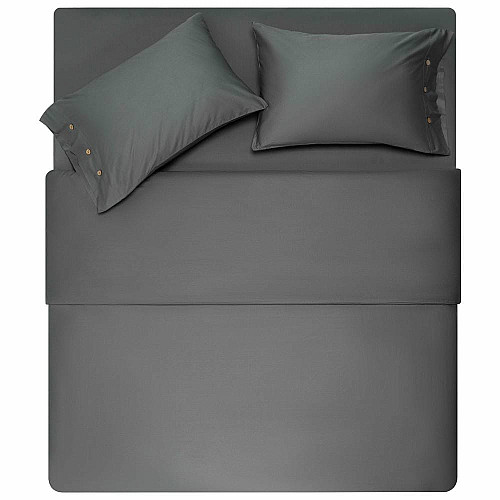 КПБ 2.0сп ARDESTO Mix&Match, пододеяльник 200х220см, простыня 240х260см, наволочки (2) 50х70см, 100% хлопок, сатин, серый