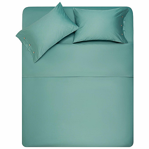 КПБ 2.0сп ARDESTO Mix&Match, пододеяльник 200х220см, простыня 240x260см, наволочки (2) 50х70см, 100% хлопок, сатин, зеленый