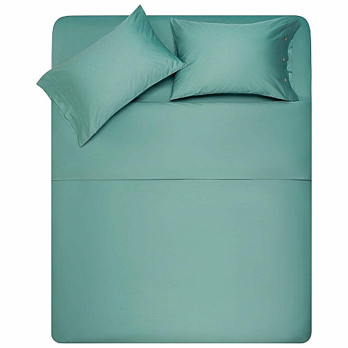 КПБ 1.5сп ARDESTO Mix&Match, пододеяльник 160х220см, простыня 180x240см, наволочки (2) 50х70см, 100% хлопок, сатин, зеленый