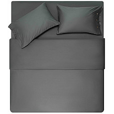 КПБ 1.5сп ARDESTO Mix&Match, підковдра 160х220см, простирадло 180х240см, наволочки (2) 50х70см, 100% бавовна, сатин, сірий