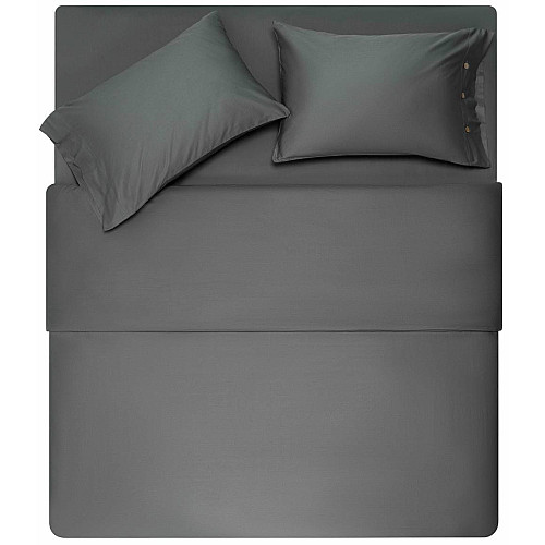КПБ 1.5сп ARDESTO Mix&Match, пододеяльник 160х220см, простыня 180х240см, наволочки (2) 50х70см, 100% хлопок, сатин, серый