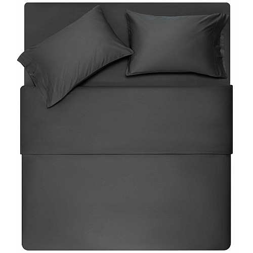 КПБ 2.0сп ARDESTO Mix&Match Premium, пододеяльник 200х220см, простыня 240х260см, наволочки (2) 50х70см, 100% хлопок, сатин, серый