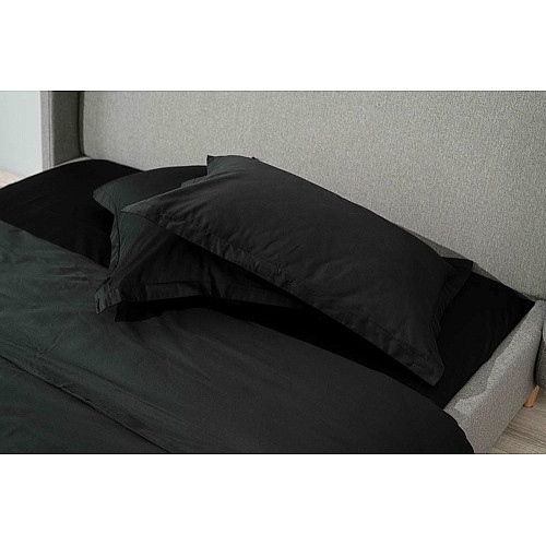 КПБ 2.0сп ARDESTO Mix&Match Premium, пододеяльник 200х220см, простыня 240х260см, наволочки (2) 50х70см, 100% хлопок, сатин, черный