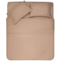КПБ 1.5сп ARDESTO Mix&Match, пододеяльник 160х220см, простыня 180х240см, наволочки (2) 50х70см, 100% хлопок, сатин, бежевый