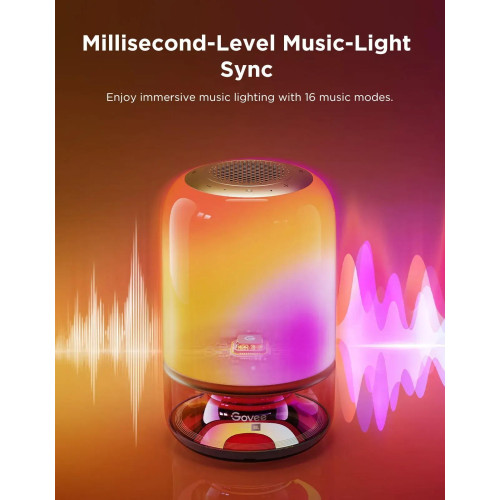 Настільний світильник розумний Govee Table Lamp 2 Pro x Sound by JBL, RGBICWW, WI-FI/Bluetooth, білий