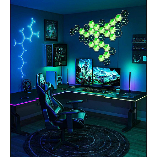 Набор настенных светильников Govee H606A Glide Hexagon Light, 7шт, RGBIC, WI-FI/Bluetooth, белый