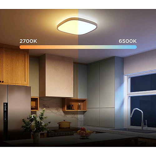 Потолочний світильник Govee H60A4 30cm Smart Square Ceiling Light, RGBWW + RGBIC, WI-FI/Bluetooth, білий